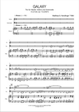 »GALAXY« Trio for piano, violine and violoncello | Conductor's score & parts